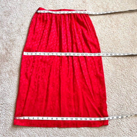 Vintage CHARLES BIANCO Italian Collection Silk Structured Skirt Set—SZ. 8 - Picture 14 of 17